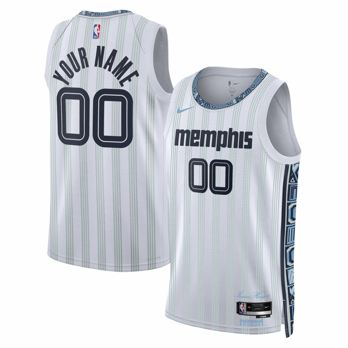 Memphis Grizzlies Unisex 2025/26 City Edition Swingman Custom Jersey - White | Nike cheap