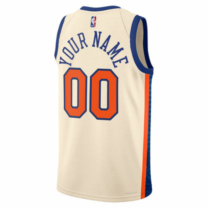 New York Knicks Unisex 2025/26 City Edition Swingman Custom Jersey - Cream | Nike shop
