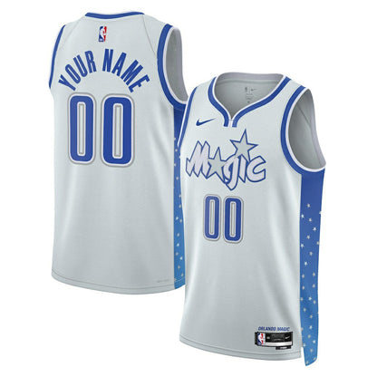 Orlando Magic Unisex 2025/26 City Edition Swingman Custom Jersey - Silver | Nike on sale