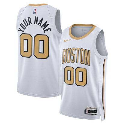 Boston Celtics Unisex 2025/26 City Edition Swingman Custom Jersey - White | Nike cheap