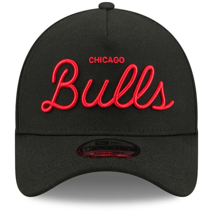 Chicago Bulls x Malbon Golf Unisex 9FORTY A-Frame Adjustable Hat - Black | New Era shop