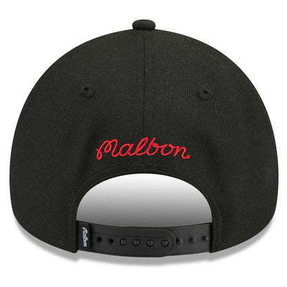 Chicago Bulls x Malbon Golf Unisex 9FORTY A-Frame Adjustable Hat - Black | New Era shop