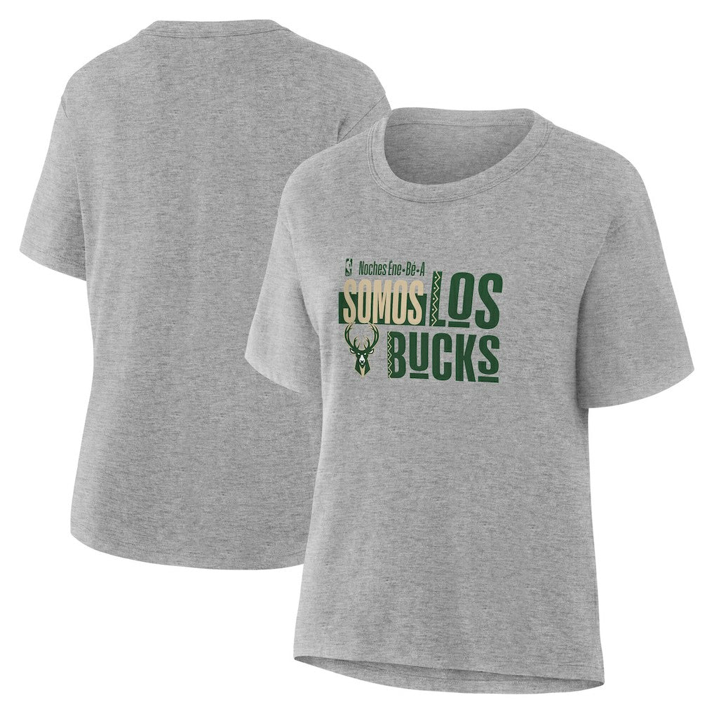 Milwaukee Bucks Women's Noches Training T-Shirt - Gray sale