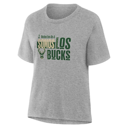 Milwaukee Bucks Women's Noches Training T-Shirt - Gray sale