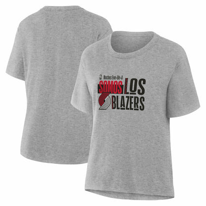 Portland Trail Blazers Women's Noches Training T-Shirt - Gray discount