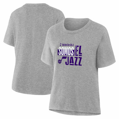 Utah Jazz Women's Noches Training T-Shirt - Gray outlet