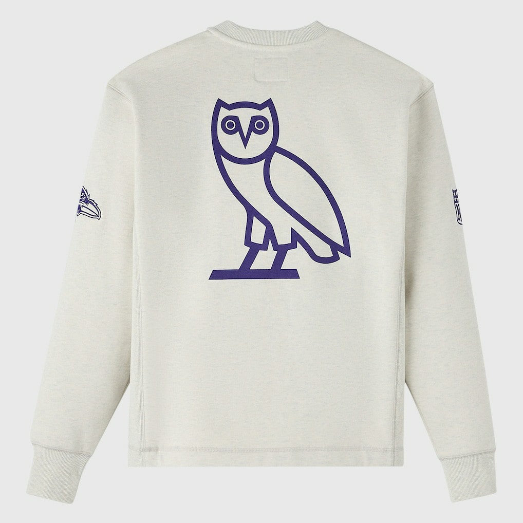 Baltimore Ravens OVO x NFL Unisex Fleece Sweatshirt - Heather Gray outlet