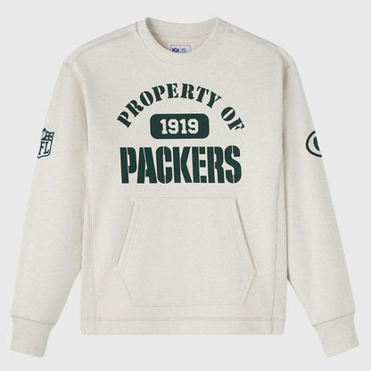 Green Bay Packers OVO x NFL Unisex Fleece Sweatshirt - Heather Gray cheap
