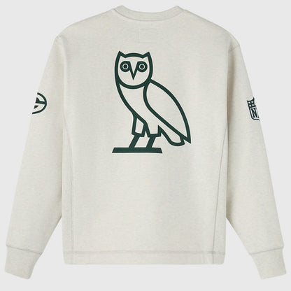 Green Bay Packers OVO x NFL Unisex Fleece Sweatshirt - Heather Gray cheap