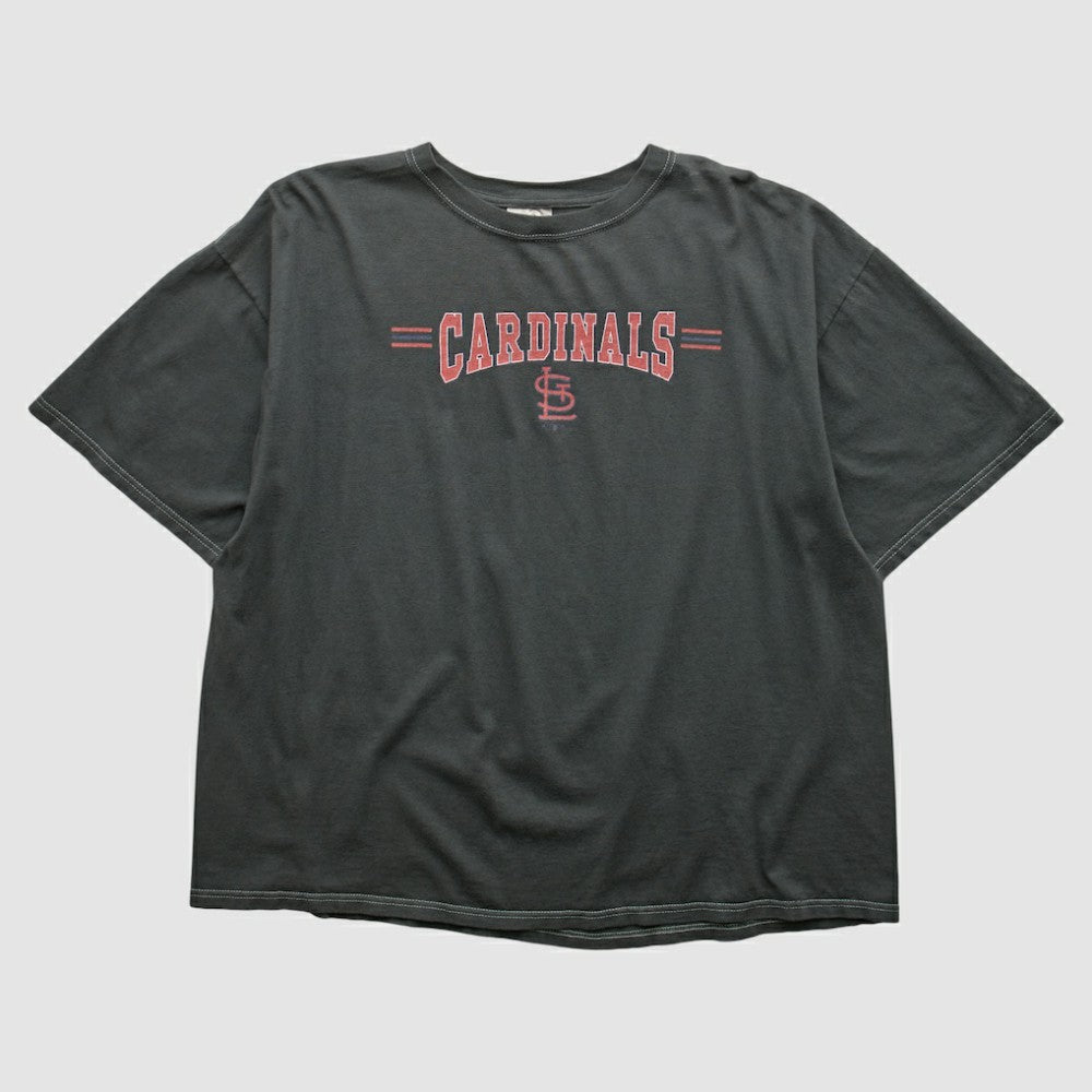 St. Louis Cardinals Adidas 2000s T-shirt - Charcoal Vintage