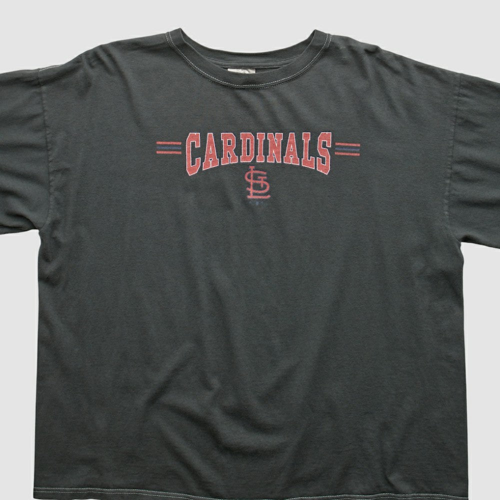 St. Louis Cardinals Adidas 2000s T-shirt - Charcoal Vintage