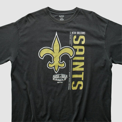 New Orleans Saints Reebok 2010 T-shirt - Black Vintage for sale