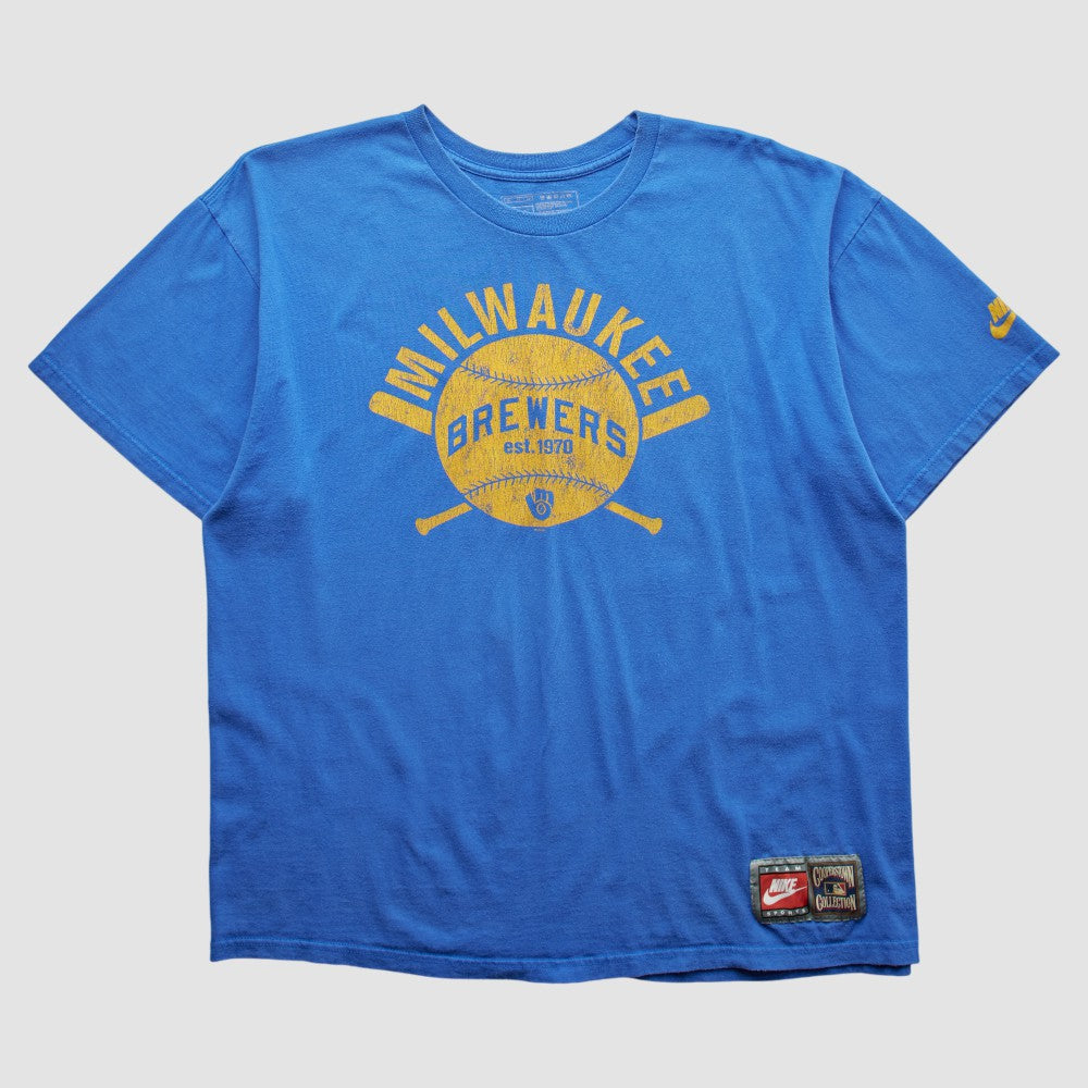 Milwaukee Brewers 2000s T-shirt - Blue Vintage | Nike