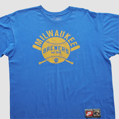 Milwaukee Brewers 2000s T-shirt - Blue Vintage | Nike
