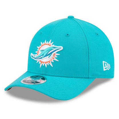 Miami Dolphins New Era Spain Side Patch 9FORTY M-Crown Adjustable Hat - Aqua outlet