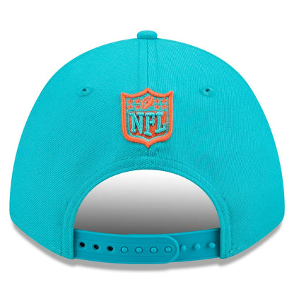Miami Dolphins New Era Spain Side Patch 9FORTY M-Crown Adjustable Hat - Aqua outlet