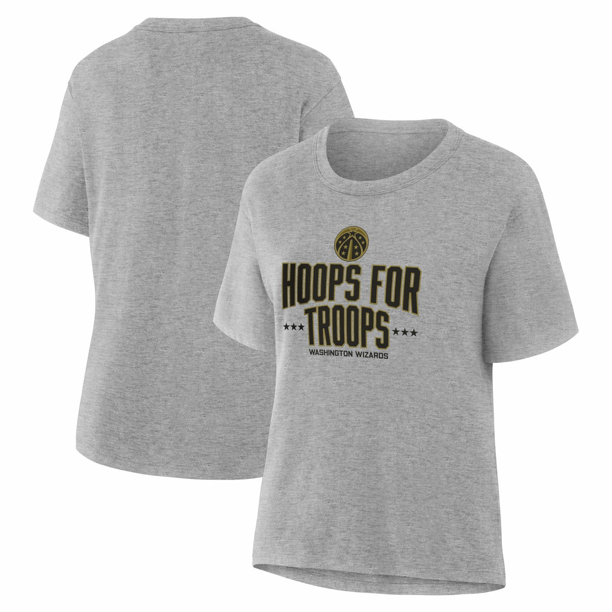 Washington Wizards Women's Hoops For Troops T-Shirt - Gray online