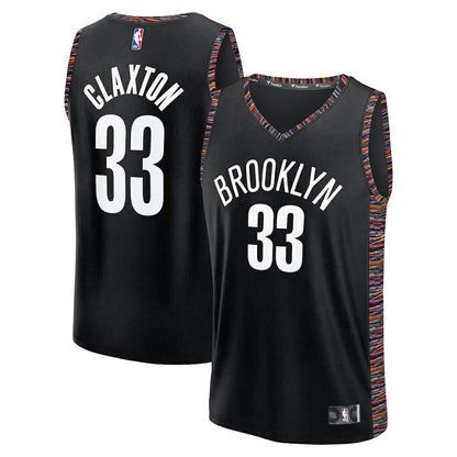 Nic Claxton Brooklyn Nets 2025/26 City Edition Fast Break Jersey - Black | Fanatics discount