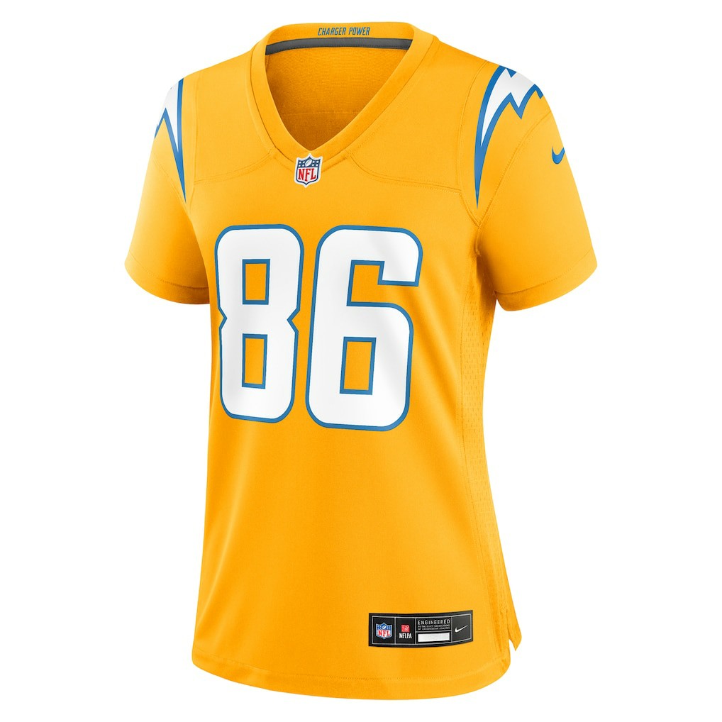 Oronde Gadsden Los Angeles Chargers Women's Alternate Charger Power Game Jersey - Gold | Nike cheap