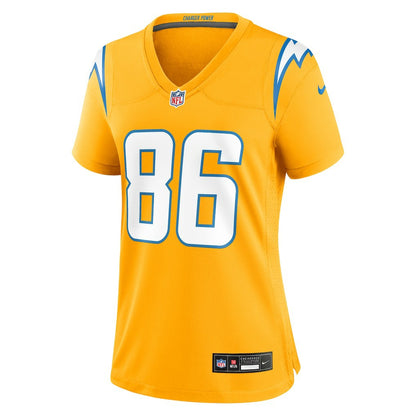 Oronde Gadsden Los Angeles Chargers Women's Alternate Charger Power Game Jersey - Gold | Nike cheap
