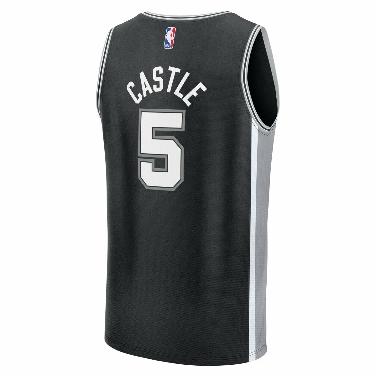 Stephon Castle San Antonio Spurs Fast Break Replica Jersey - Black - Icon Edition | Fanatics online