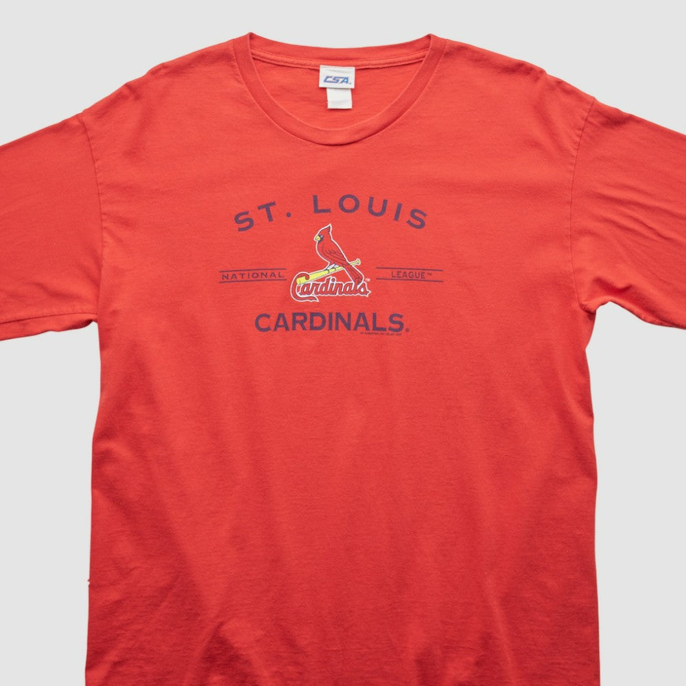 St. Louis Cardinals CSA 2000s Long Sleeve T-shirt - Red Vintage