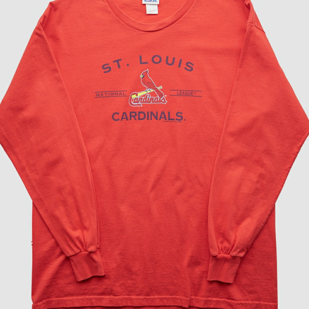 St. Louis Cardinals CSA 2000s Long Sleeve T-shirt - Red Vintage