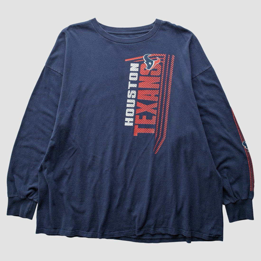 Houston Texans 2010s Long Sleeve T-shirt - Navy Vintage for sale