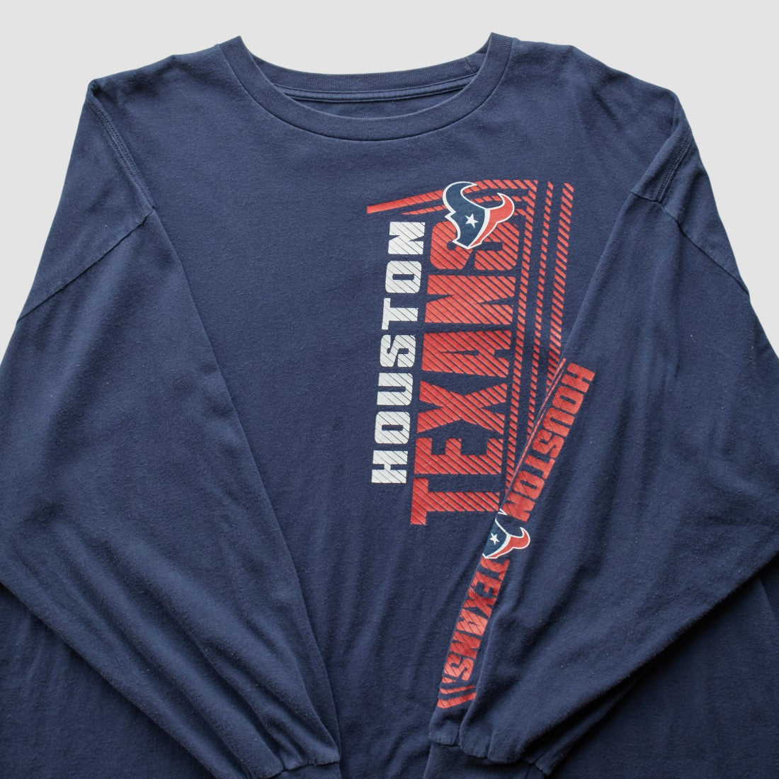 Houston Texans 2010s Long Sleeve T-shirt - Navy Vintage for sale