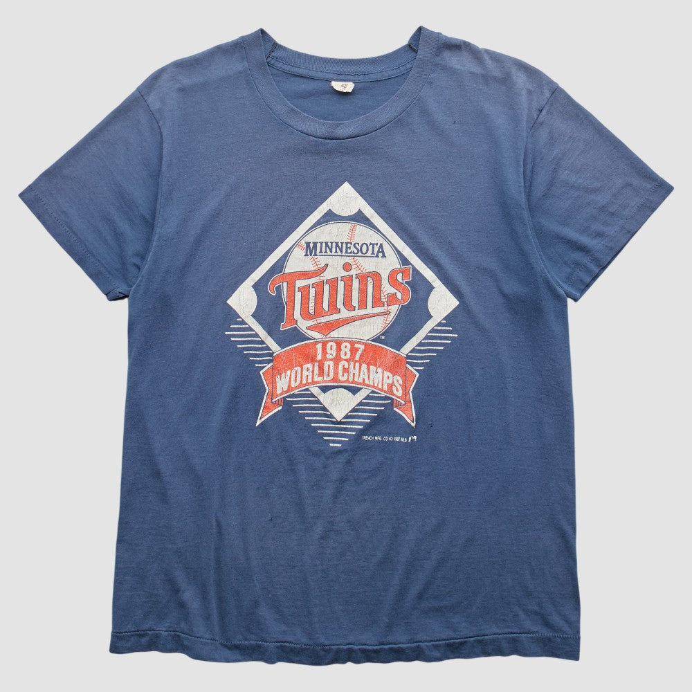 Minnesota Twins Trench 1987 T-shirt - Blue Vintage