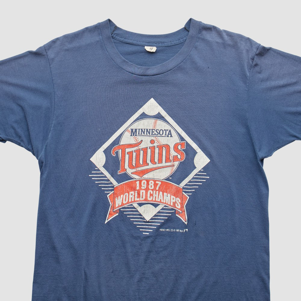 Minnesota Twins Trench 1987 T-shirt - Blue Vintage