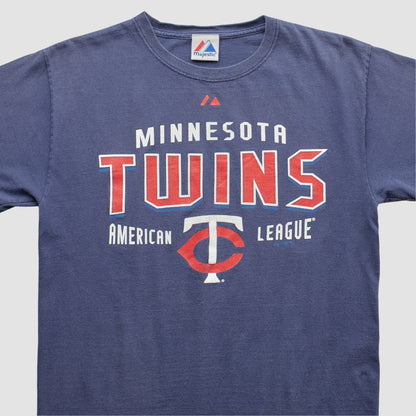 Minnesota Twins Majestic 2010s T-shirt - Navy Vintage