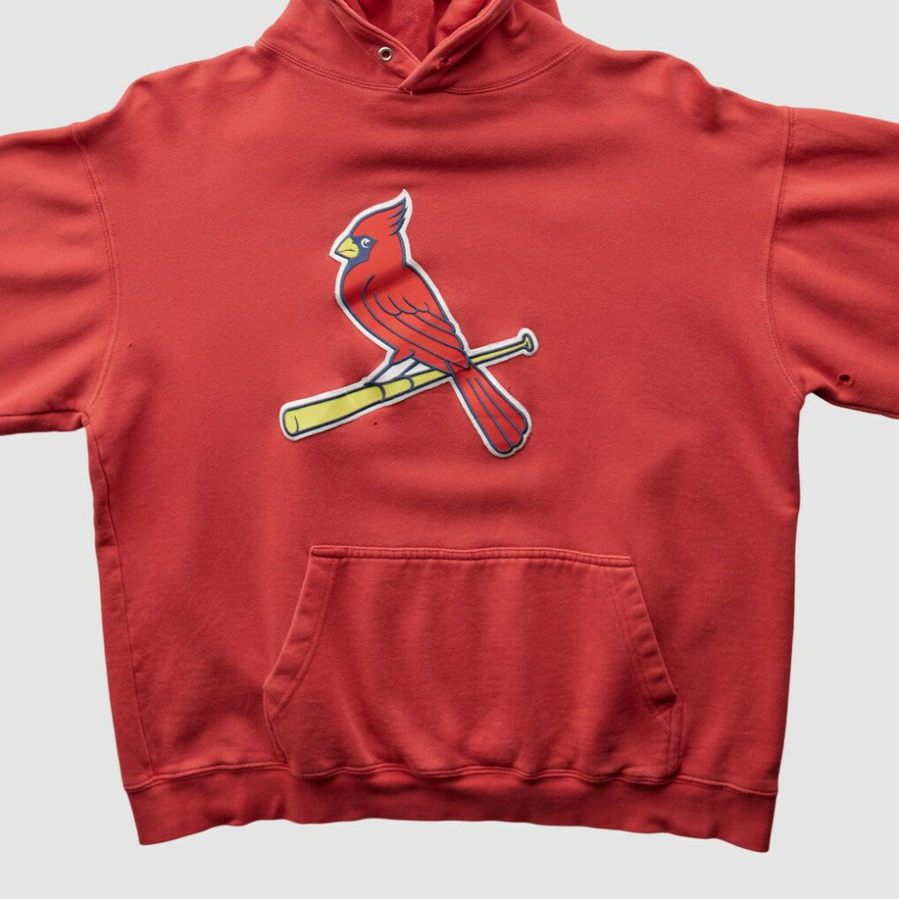 St. Louis Cardinals CSA 2000s Hooded Sweatshirt - Red Vintage