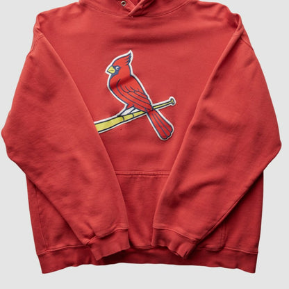 St. Louis Cardinals CSA 2000s Hooded Sweatshirt - Red Vintage