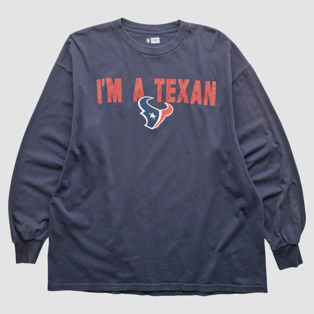 Houston Texans NFL 2010s Long Sleeve T-shirt - Navy Vintage discount