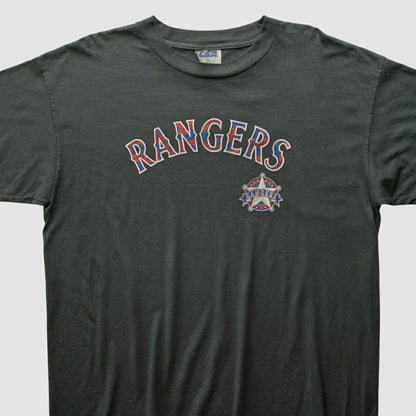 Texas Rangers CSA 2000s T-shirt - Charcoal Vintage