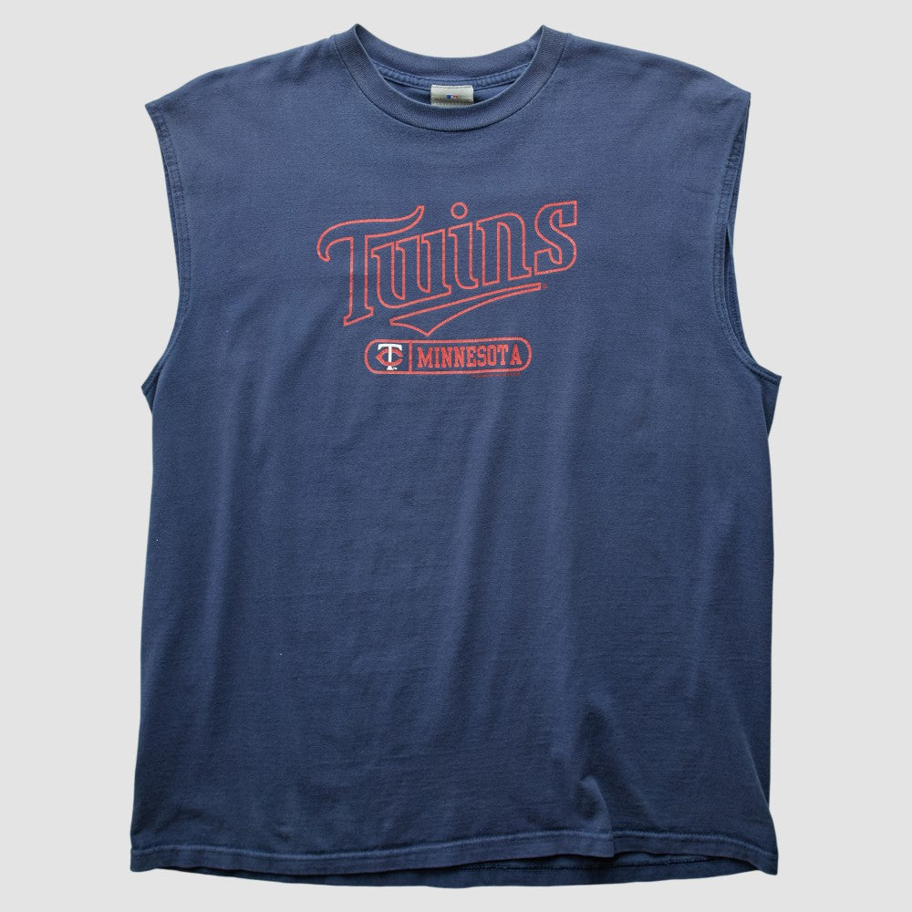 Minnesota Twins MLB 2000s Tank - Navy Vintage