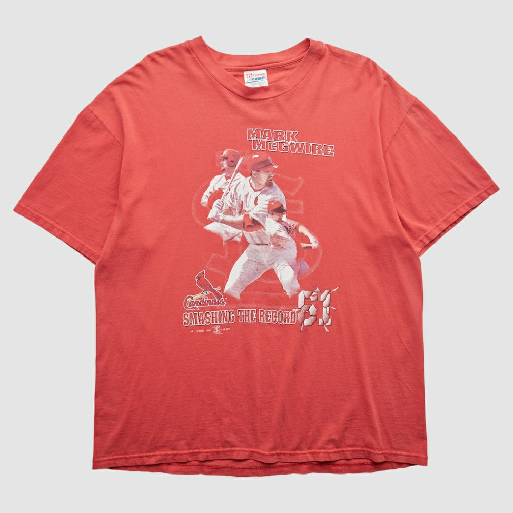 St. Louis Cardinals Hanes 1998 T-shirt - Red Vintage