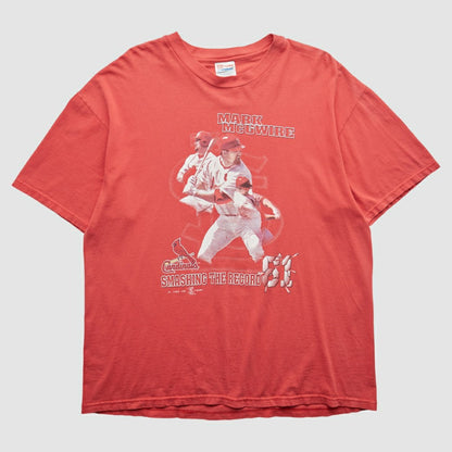 St. Louis Cardinals Hanes 1998 T-shirt - Red Vintage