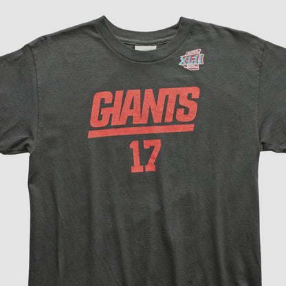 New York Giants 2008 T-shirt - Charcoal Vintage on sale
