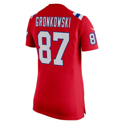 Rob Gronkowski New England Patriots Women's Alternate Retired Player Game Jersey - Red | Nike for sale
