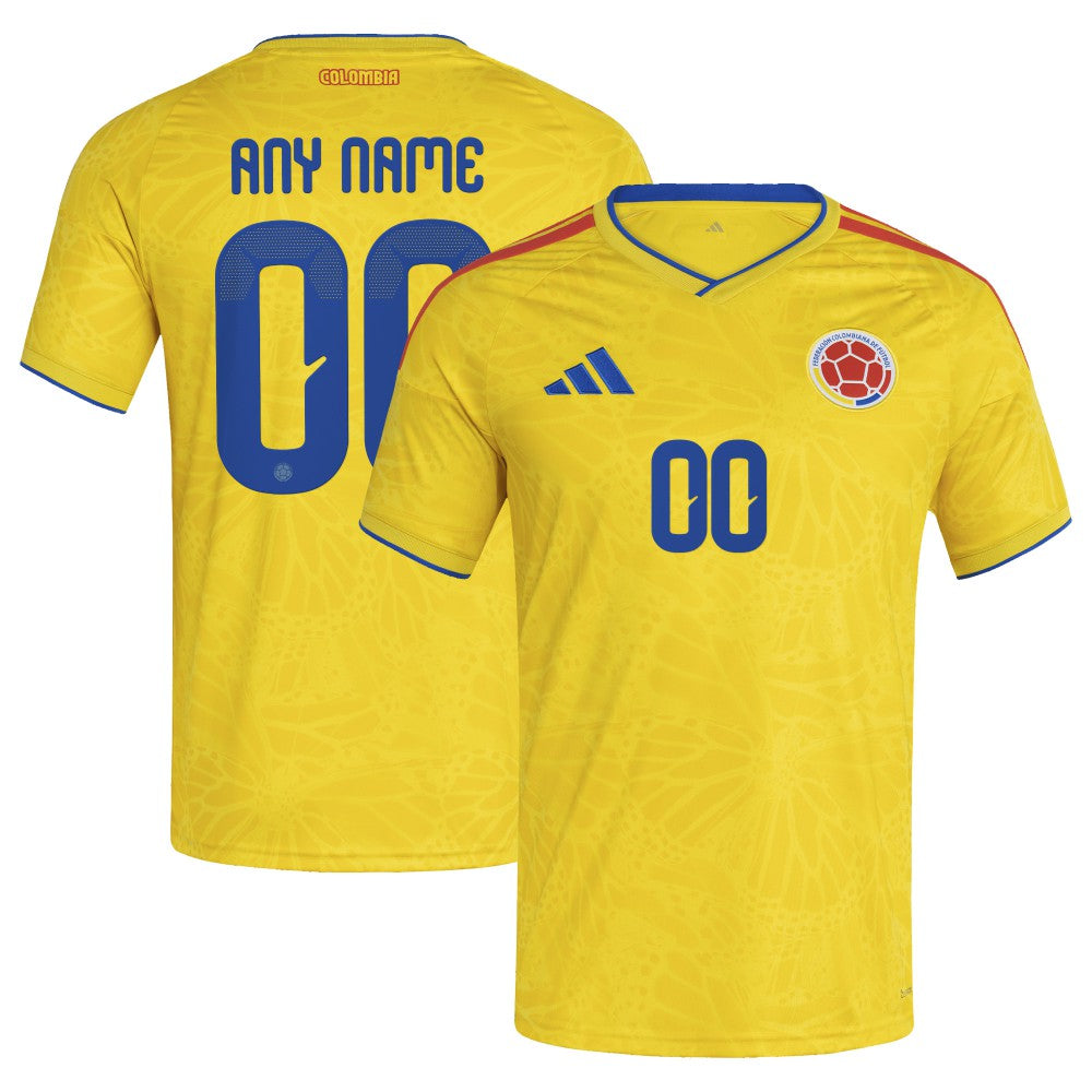 Colombia National Team FIFA x World Cup 2026 Home Replica Custom Jersey - Yellow | Adidas cheap