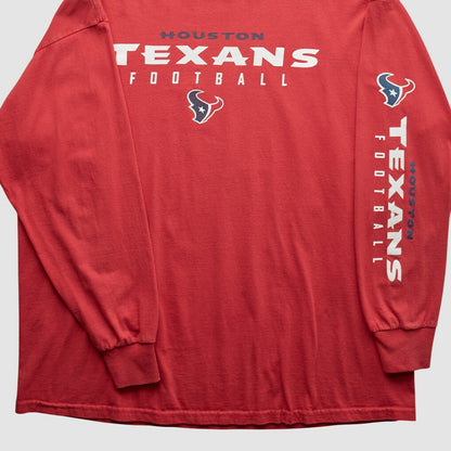 Houston Texans NFL 2000s Long Sleeve T-shirt - Red Vintage online