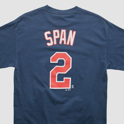 Minnesota Twins Majestic 2000s T-shirt - Navy Vintage