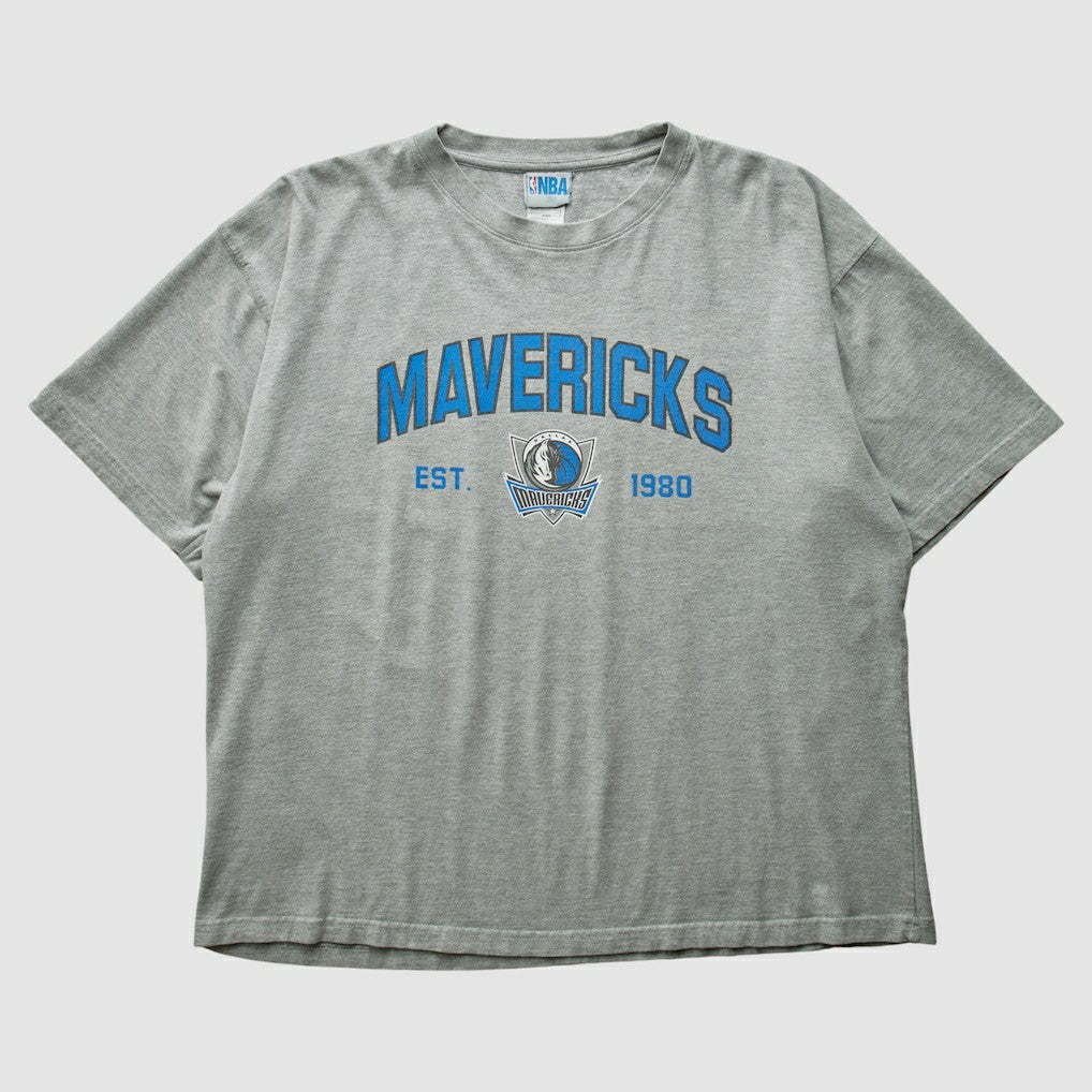 Dallas Mavericks NBA 2000s T-shirt sale - Heather Gray Vintage | Vintage for sale
