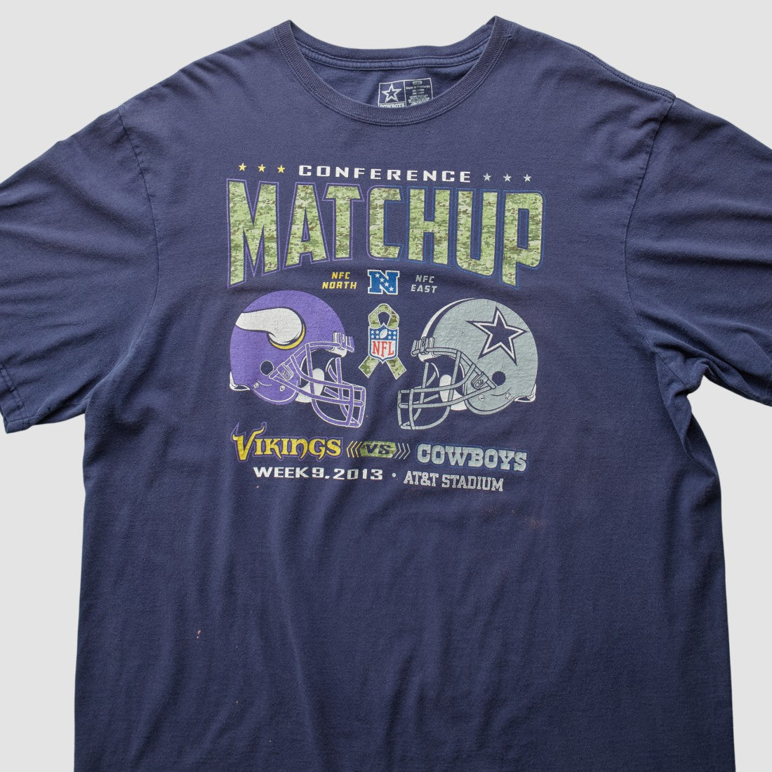 Dallas Cowboys Team Edition Apparel 2013 T-shirt - Navy Vintage sale