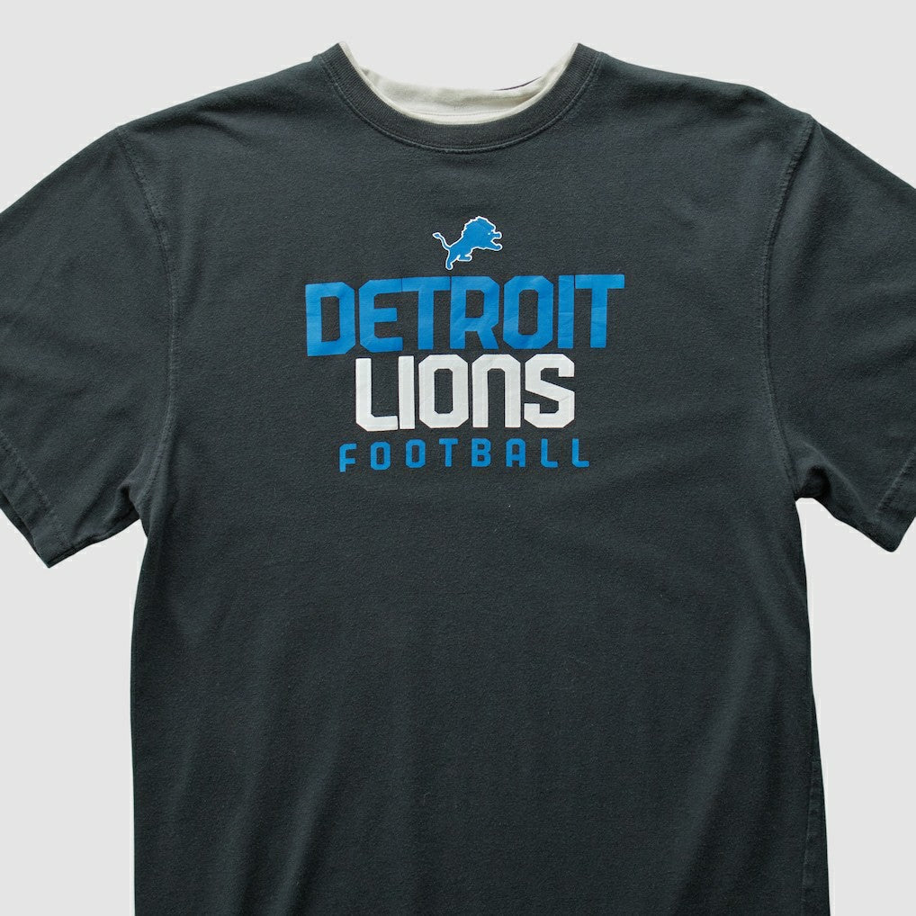 Detroit Lions Reebok 2000s T-shirt - Black Vintage on sale
