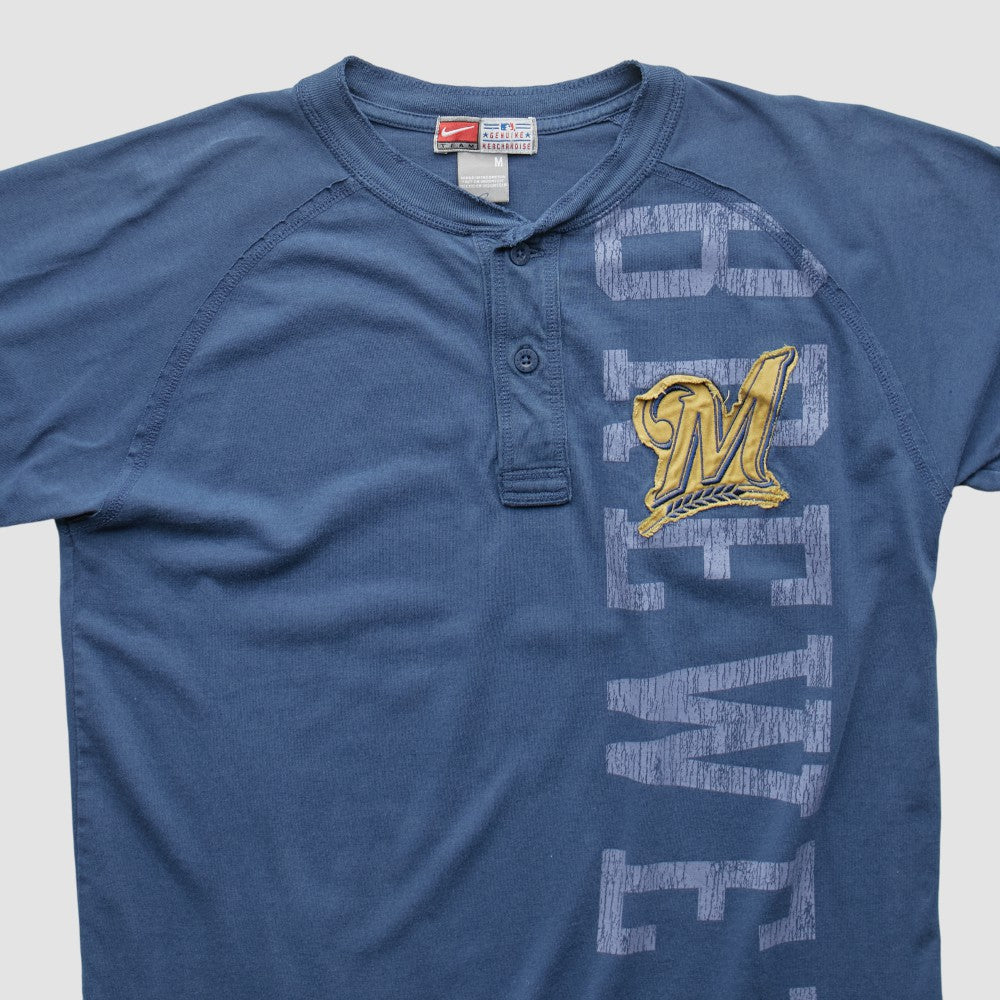 Milwaukee Brewers 2000s T-shirt - Blue Vintage | Nike