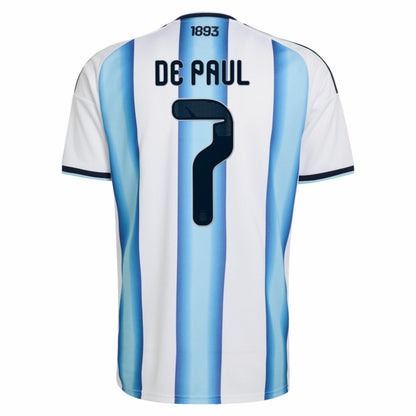 Rodrigo De Paul Argentina National Team 2026 Home Replica Jersey - White | Adidas discount