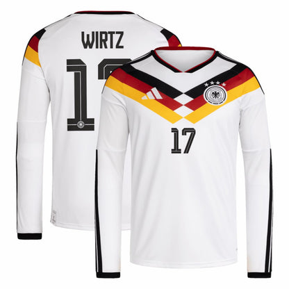 Florian Wirtz Germany National Team 2026 Home Replica Long Sleeve Jersey - White | Adidas online
